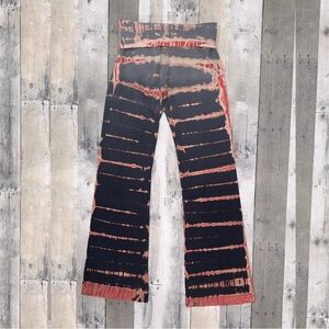 Hard Tail Fold Over Flare Tie Dye Soft Y2K Boho Pull On Yoga Pants M